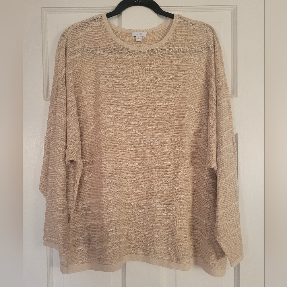 J. Jill PureJill Linen Blend Dolman Sleeve Tunic Top XL